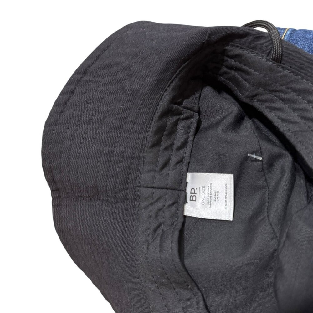 Outdoor Bucket Hat Black Adjustable Chin Strap Nordstrom NWT Size OS (Med) - Picture 3 of 8